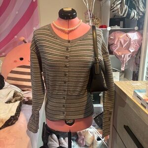 cute striped cardigan